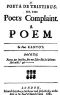 [Gutenberg 43673] • Poeta de Tristibus; Or, The Poet's Complaint